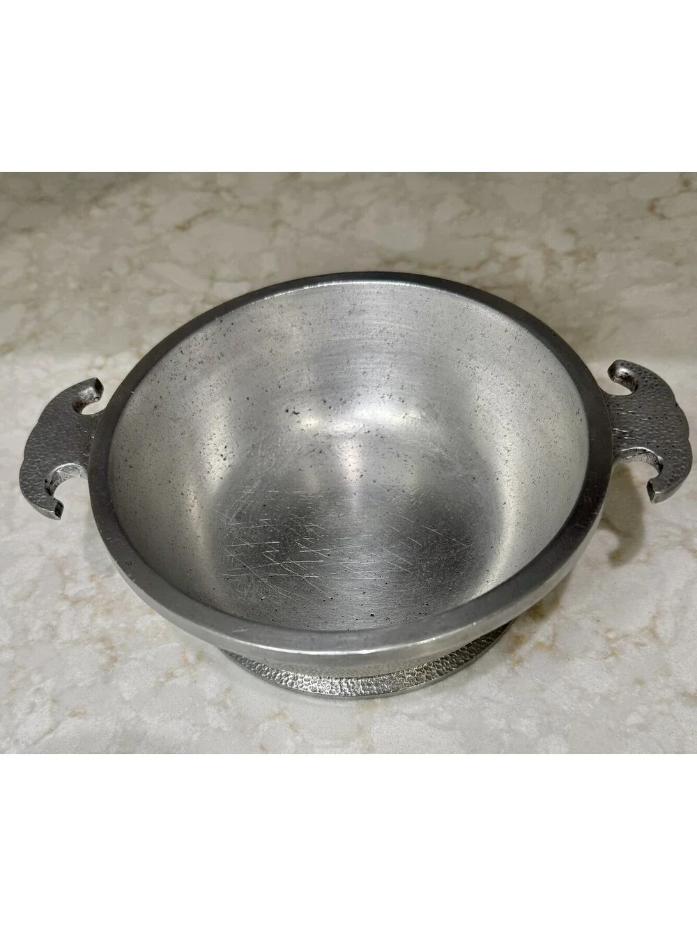 Vintage Guardian Service Hammered Aluminum Pot Bowl Casserole 6 inch Cook Ready